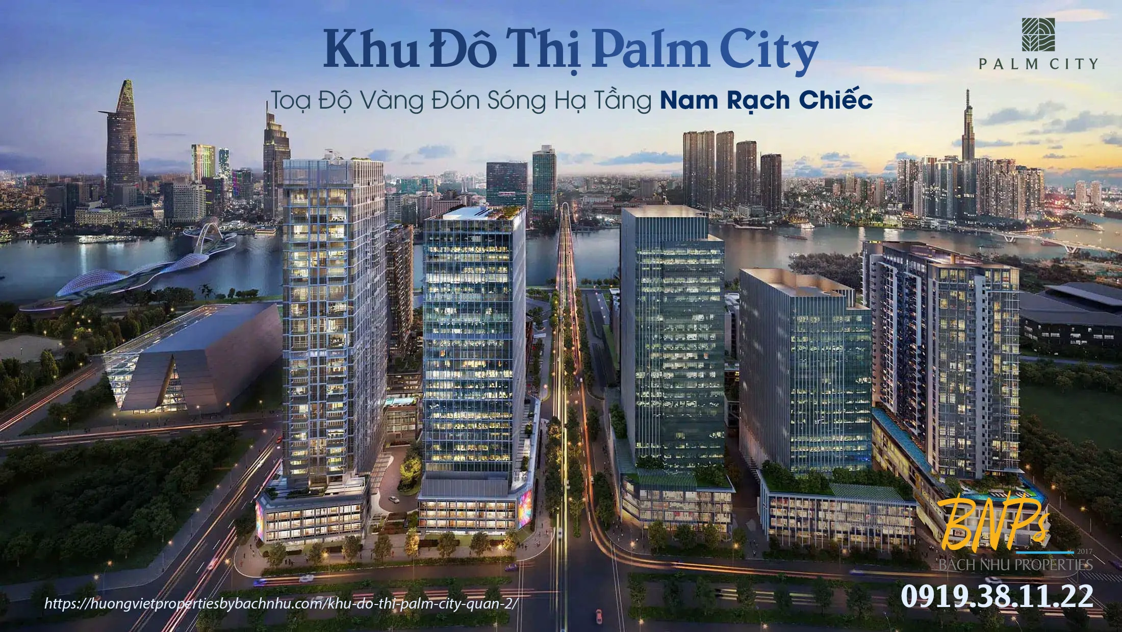 Khu Đô Thị Palm City An Phú: Toạ Độ Vàng Đón Sóng Hạ Tầng Nam Rạch Chiếc