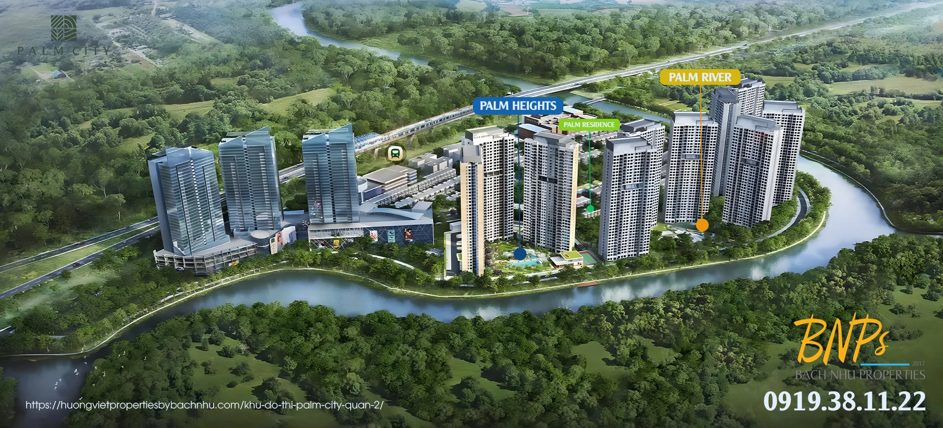 Palm City với Mặt Bằng Thiết Kế Thông Minh – Tối Ưu Tầm Nhìn Sông