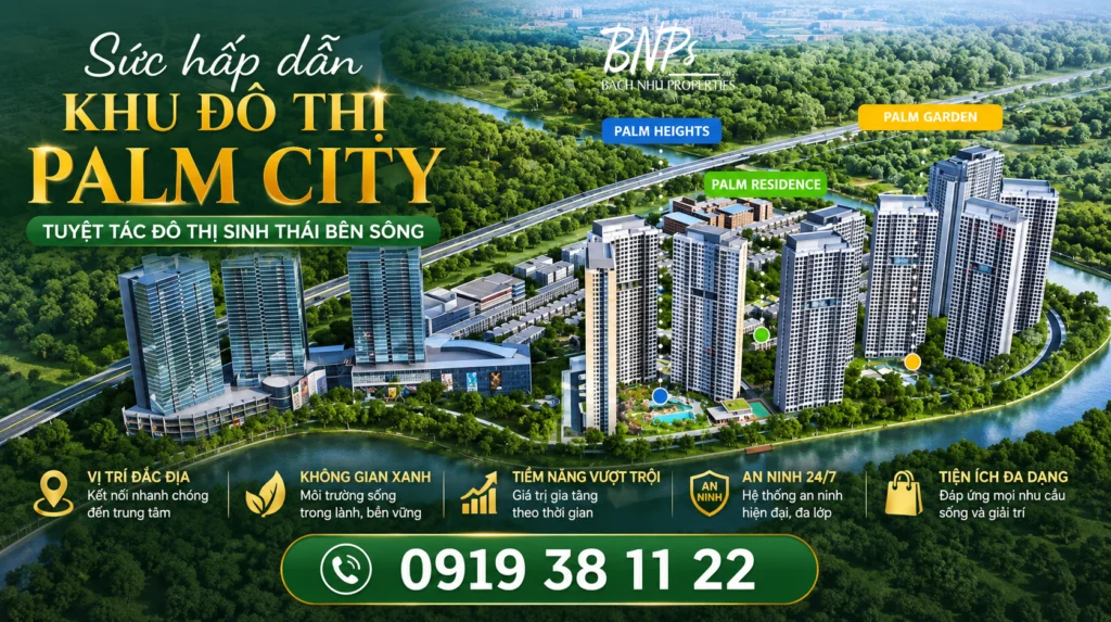 Sức Hấp Dẫn Khu Đô Thị Palm City Tâm Điểm Sống Sang Và Đầu Tư Bền Vững Tại Khu Đông - Bách Như Properties - BNPs
