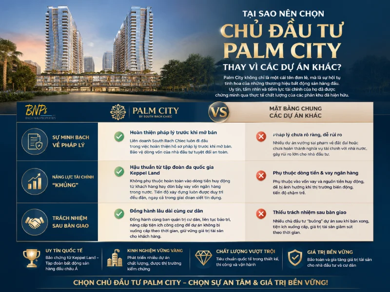Tại Sao Nên Chọn Chủ Đầu Tư Palm City Thay Vì Các Dự Án Khác? - Bách Như Properties - BNPs